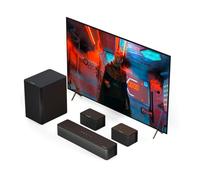 ULTIMEA 5.1 Barra de Sonido, Barra de Sonido TV con Subwoofer y Altoparlanti Posteriori, Soundbar con Bluetooth, 3D Surround Sound System, 320W Barras de Sonido, App Control, Home Cinema, Poseidon D50