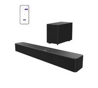 ULTIMEA Barra de Sonido 2.1 con Subwoofer Inalámbrico, Control por App, VoiceMX y BassMX, 240W Potencia Máxima para Smart TV, Graves Ajustables, HDMI, Óptico, Bluetooth 6.0, Poseidon M30(Modelo 2026)