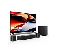 ULTIMEA Barra de Sonido 5.1 con Dolby Atmos, Sistema de Sonido Surround, Sistema de Sonido de Cine en Casa, Barra de Sonido TV con Subwoofer, 2 Altavoces Surround, HDMI eARC/ÓPT/AUX, Aura A50 Pro