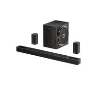 ULTIMEA Barra de Sonido Envolvente Inalámbrico 5.1.4 ch con Dolby Atmos para TV, Sistema de Sonido con subwoofer inalámbrico 8", 2 Altavoces Traseros, Amplificador GAN, 4K HDR, HDMI eARC, Skywave X50