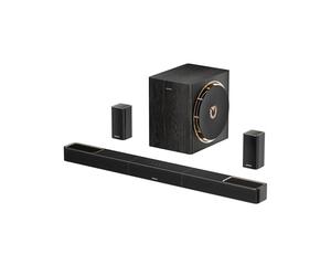 ULTIMEA Barra de Sonido Inalámbrico 5.1.4ch con Dolby Atmos para TV, 760W, Soundbar con Subwoofer Inalámbrico 8" y 2 Altavoces Traseros, Amplificador GAN, 4K HDR, HDMI eARC, Skywave X50
