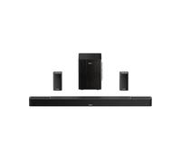 ULTIMEA Barra de Sonido TV 5.1.2CH Envolvente Inalámbrico, Sistema de Sonido con Dolby Atmos, Subwoofer Inalámbrico, Amplificador GAN, 4K HDR Passthrough, 530W, HDMI eARC, Bluetooth 5.4, Skywave X40