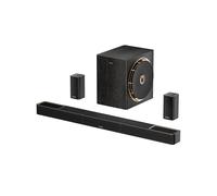 ULTIMEA Sistema de Sonido Envolvente inalámbrico 5.1.4 Canales con Dolby Atmos para TV, Barra de Sonido con subwoofer inalámbrico 8" y 2 Altavoces Traseros, Amplificador GAN, 4K HDR, Skywave X50