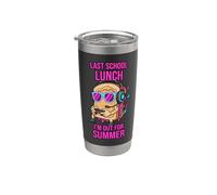 Último almuerzo escolar Estoy fuera para el fin de verano del año escolar Vaso térmico de acero inoxidable de doble pared