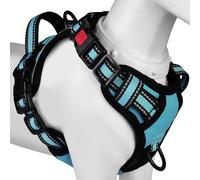 [Último arnés para perros] Cinturón para perros BaoCheng Anti Pull, perros pequeños/medianos/grandes, malla transpirable, fácil carga y descarga, 3 hebillas, seguridad, reflectante (azul cielo, XS)