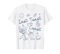Último brindis en la Costa 2026 Beach Bachelorette Team Bride Camiseta