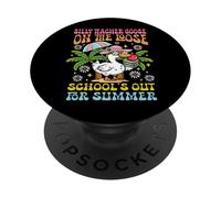 Último día de clase Profesor tonto Ganso suelto Verano PopSockets PopGrip Adhesivo