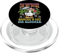 Último día de clase Profesor tonto Ganso suelto Verano PopSockets PopGrip para MagSafe