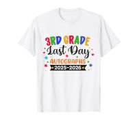 Último día de Clases Año 2026 Autógrafos Graduación de Tercer Grado Camiseta
