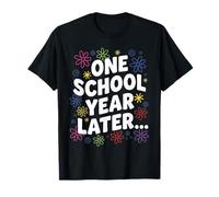 Último día de Clases Divertido Un año Escolar después Niños Camiseta