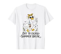 Último día de Clases Vacaciones de Verano Maestro Tonto Ganso Camiseta