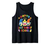 Último día de Clases Vacaciones Gnomos Surf Beach Vacaciones de Verano Camiseta sin Mangas