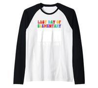Último día de primaria Firma mi camisa Camiseta Manga Raglan