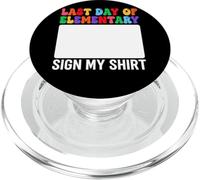 Último día de primaria Firma mi camisa PopSockets PopGrip para MagSafe