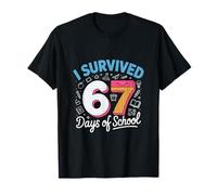 Ultimo Dia I Survived 67 Days of School Camiseta