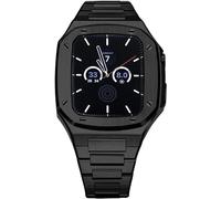 Último kit de modificación de acero inoxidable de lujo comercial para la serie 8/7/6/5/4/SE, accesorios de kit de modificación de correa de acero inoxidable, para iWatch 40/41/44/45 mm, actualización