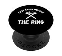 Último Swing Antes del Anillo de Golf de Despedida de Soltero Pelota de Golf PopSockets PopGrip Adhesivo