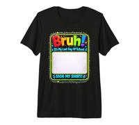 Últimos días de Escuela Autógrafo Última Escuela Aulas Camiseta Premium