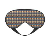 Ultimos rayos de sol sobre las olas del mar, máscara de ojos suave reversible para viajes, correa ajustable, opaca, sueño