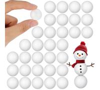 ULTNICE 100 bolas de poliestireno de 2 cm, bolas de espuma para manualidades, 5 cm, para modelar, para proyectos de bricolaje