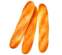 ULTNICE 3 piezas de pan largo francés artificial para tartas de postre falso realista, comida de simulación de juego, juguetes de fotografía para decoración de cocina, tamaño mediano