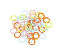 ultnice 300 pcs rotuladores de punto de plástico rotuladores para tejer (anillos liso gancho Point Marcador Anillo surtidos tejer contadores aguja Clip (color aleatorio)