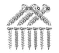 ULTNICE 50 PCS Tuning Peg Tuning Key Tornillos Cabezales de la máquina Guitar Tuner Tornillos de montaje para guitarra acústica eléctrica Bass 11 x 2 mm (Silver)
