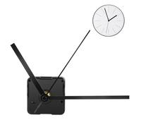 ULTNICE Juego de Movimiento para Relojes de Pared, silencioso sin Ruido tictac, Accesorios Bricolaje con diseño ergonómico, fácil instalación, Color Negro (6,3 x 2,8 x 1,6 Pulgadas)