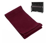 ULTNICE Protección antipolvo para el teclado de piano, paño de cubierta para el teclado - Cubierta protectora de polvo, paño para piano, limpieza cuidado granate 128 x 15 cm