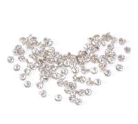 Ultnice - Tachuelas con cristales brillantes de diamantes de imitación, tachuelas metal, púas y remaches para manualidades, 7 mm, 100 unidades