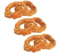 Ultra Chewy Anillos de tendones de pavo para perros - tendones naturales puros premium, golosinas hipoalergénicas, fáciles de digerir, alternativa a la piel cruda (6 unidades)