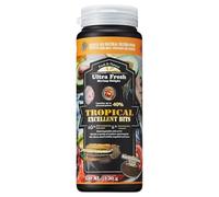 Ultra Fresh Comida tropical para peces, langostino espada silvestre, mejora de color natural, pellet de hundimiento lento para discus, pez ángel, cíclidos y peces de tamaño mediano, trozos tropicales