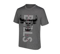 Ultra Game Camiseta de Manga Corta con Logotipo Vertical de la NBA para Hombre