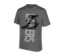 Ultra Game Camiseta de Manga Corta con Logotipo Vertical de la NBA para Hombre