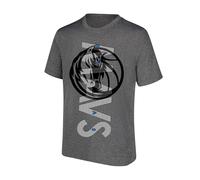 Ultra Game Camiseta de Manga Corta con Logotipo Vertical para Hombre, de Manga Corta, con Logotipo Vertical, para Hombre, Hombre, GTM1860F, Carbón Jaspeado., M
