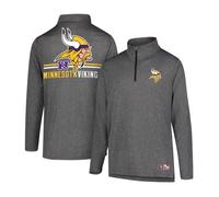 Ultra Game Camiseta oficial de la NFL de manga larga con cremallera de un cuarto para hombre