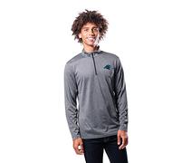 Ultra Game Camiseta oficial de la NFL de manga larga con cremallera de un cuarto para hombre