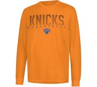 Ultra Game Long Sleeve Athletic Quick Dry T-Shirt NBA Performance Poly-Camiseta de Manga Larga para Hombre, Color del Equipo, Naranja, L