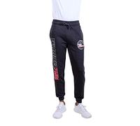 Ultra Game Men's Fleece Jogger Sweatpants Pantalones Deportivos de Forro Polar Activo, Negro Jaspeado, L para Hombre