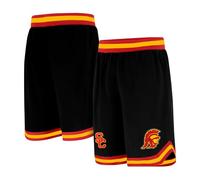 Ultra Game Mens Poly Air Mesh W Engineer Shorts, Black, Medium