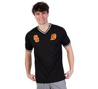 Ultra Game Mens Retroceso Malla Rib tee Deportes Ventilador Camisas de Polo, Negro, Medio