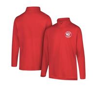 Ultra Game Men's Standard Quarter Zip Pullover Long Sleeve tee, Team Color, Medium
