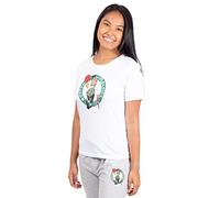 Ultra Game NBA Boston Celtics - Camiseta de Manga Corta para Mujer, Color Blanco, Talla pequeña