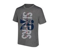Ultra Game NBA - Camiseta de Manga Corta con Logotipo Vertical para Hombre