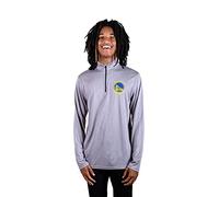 Ultra Game NBA Men's Quarter Zip Long Sleeve Pullover T-Shirt Camiseta atlética de Secado rápido con Cremallera de un Cuarto para Hombre, Gris, M