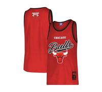 Ultra Game NBA Official Men’s Tank Top Mesh Sleeveless Muscle T-Shirt - Unisex, Chicago Bulls, Team Color, Small