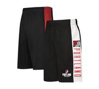 Ultra Game NBA Portland Trail Blazers Mens Mesh Basketball Shorts, Black, Large