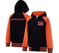 Ultra Game Sudadera con capucha estándar de la NFL oficial súper suave, con cremallera completa, color del equipo 2024, 18-20