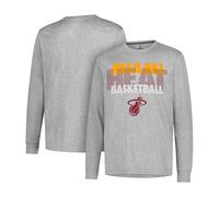 Ultra Game UNK Hombres Supremo de la NBA L/S tee, Hombre, GLM1861F-MH-XLarge, Heather Gray, X-Large