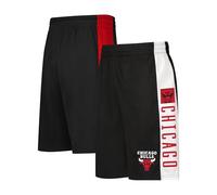 Ultra Game UNK NBA - Pantalones Cortos de Baloncesto Deportivos de Malla para Hombre, Hombre, GSM6906A-GW-BLK-L, Negro, Large